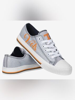 Tennessee Volunteers Womens - Glitter Low Top Canvas Shoes - Size 7 FOCO Brand